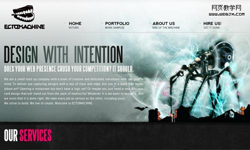 ectomachine - creative web site