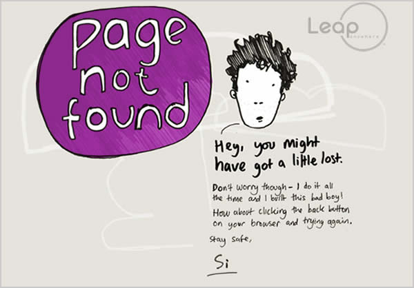 Cool Examples of Custom Error 404 Pages