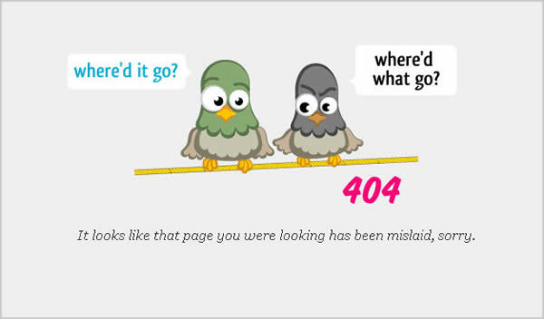 Cool Examples of Custom Error 404 Pages