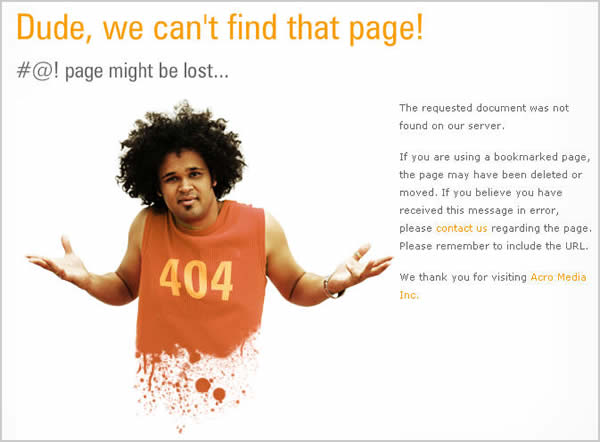 Cool Examples of Custom Error 404 Pages