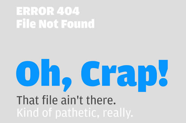 Cool Examples of Custom Error 404 Pages