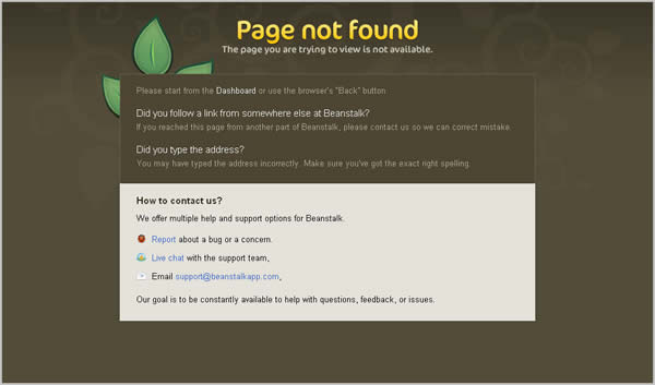 Cool Examples of Custom Error 404 Pages