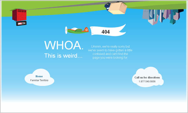 Cool Examples of Custom Error 404 Pages