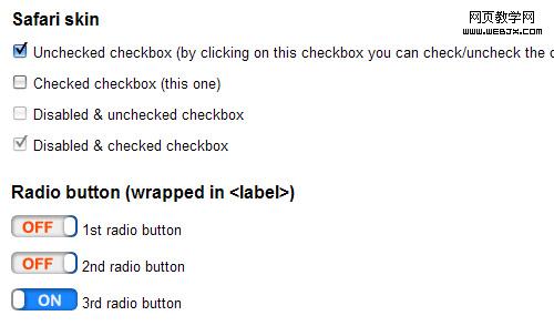 Jquery-checkbox in Tips for Coding and Designing Usable Web Forms