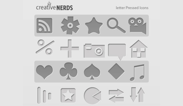 330 Free Letter Pressed Icons