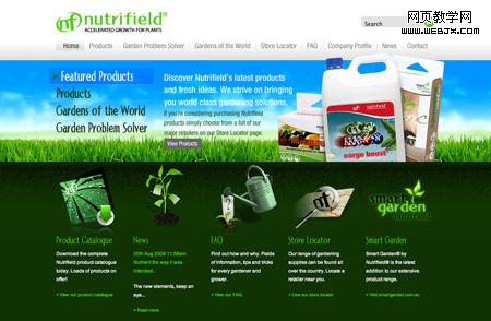 NutriField 11 grass based website designs