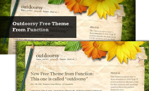 Outdoorsy Theme