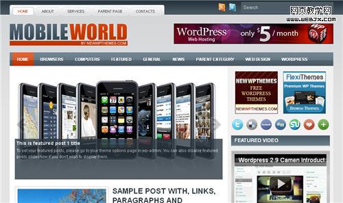 Free WordPress 3x Theme