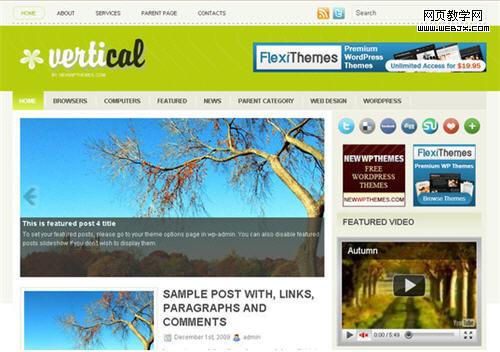 Free WordPress 3x Theme