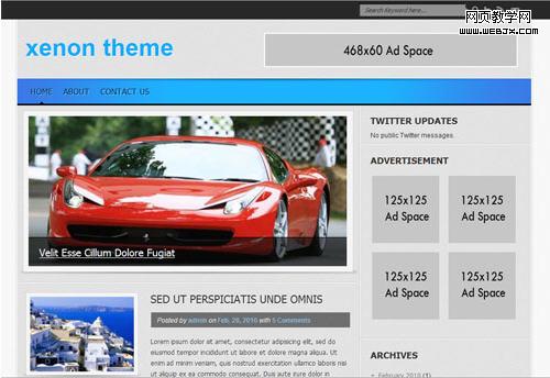 Free WordPress 3x Theme