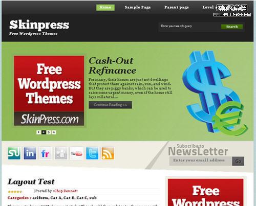 Free WordPress 3x Theme