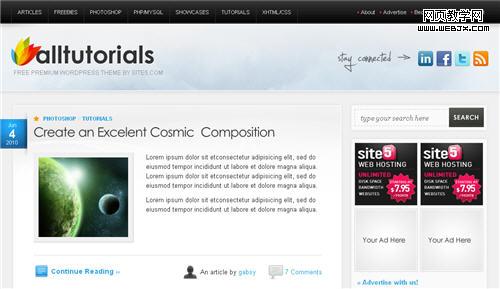 Free WordPress 3x Theme