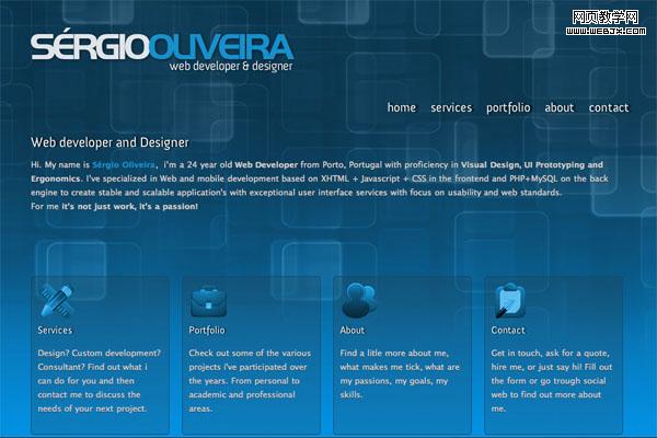 blu14 20 Fresh and New Blue Web Designs