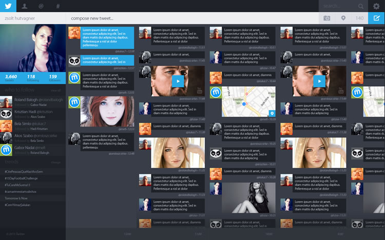 Twitter Redesign - Web Redesign Concept