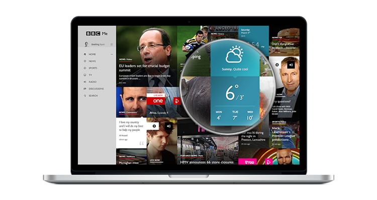 BBC Me - Web Redesign Concept