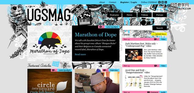 Magazine Web Design Styles