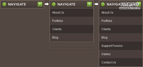 Animated Drop Down Menu with jQuery