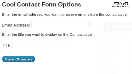 20WordpressϵǡƼcool_contact_form