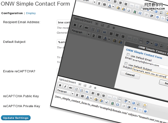 20WordpressϵǡƼ onw_simple_contact_form