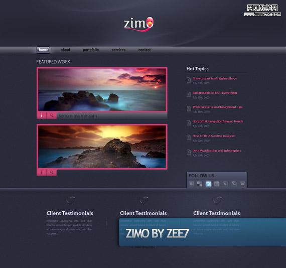 zimo-creative-web-design-layout-inspiration