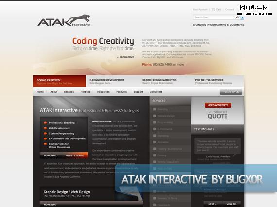 atak-creative-web-design-layout-inspiration