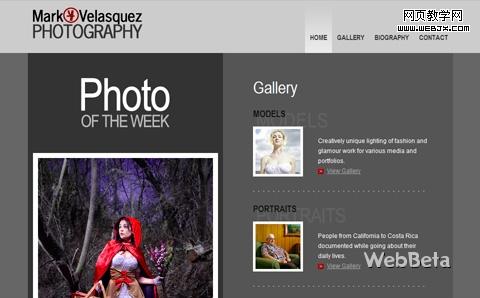 Beautiful Photography Website