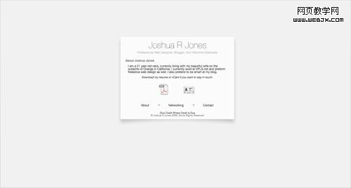 Business card website