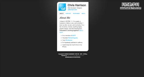 Business card website