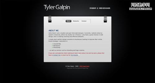 Business card website