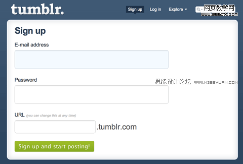 Tumbler Signup