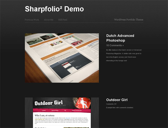 Sharpfolio - screen shot.