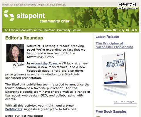 SitePoint Community Crier