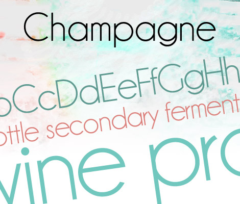 Champagne & Limousines free font