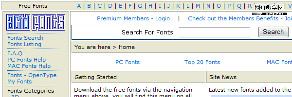 Acid Fonts