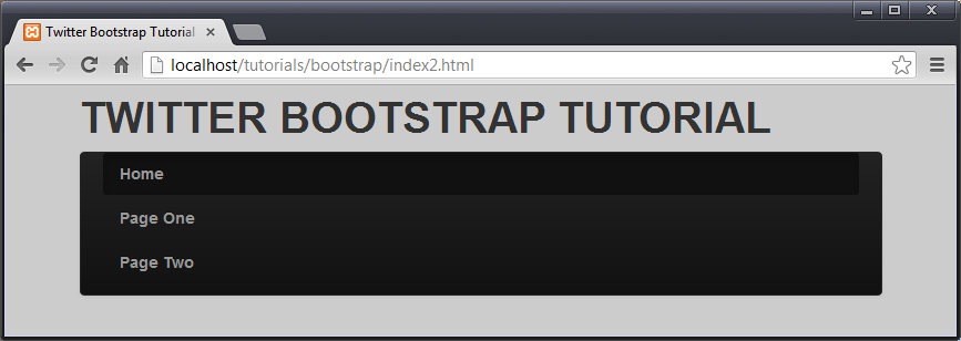 Twitter Bootstrap Tutorial, Section 3