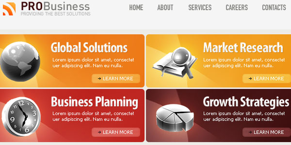 Pro Business PSD Template