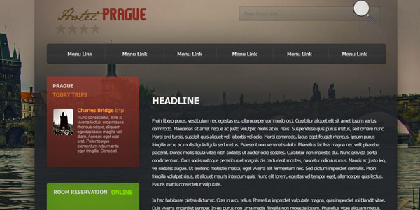 Hotel Prague Website Template