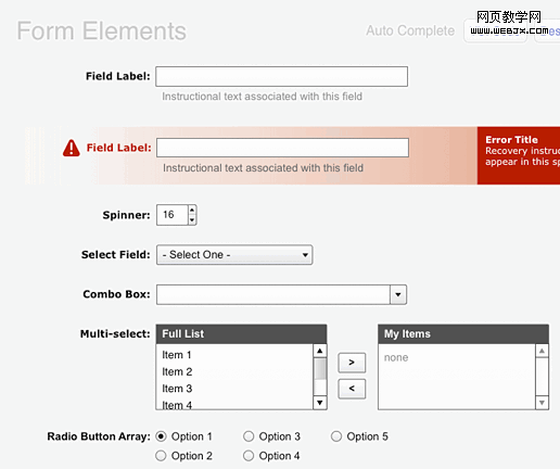 Form in Free Wireframing Kits, UI Design Kits, PDFs and Resources