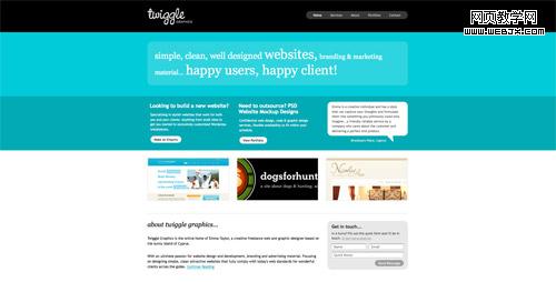 Web design trend example