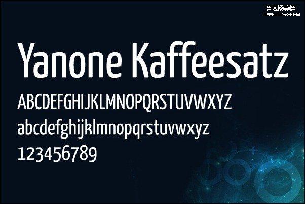 Yanone-Kaffeesatz-free-best-bold-fonts