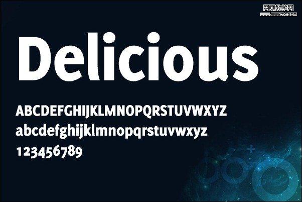 Delicious-free-best-bold-fonts