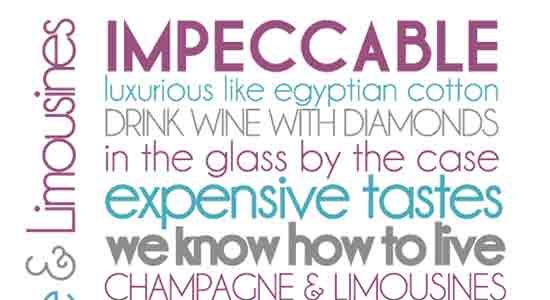 Champagne_and_Limousines_Font_by_nymphont