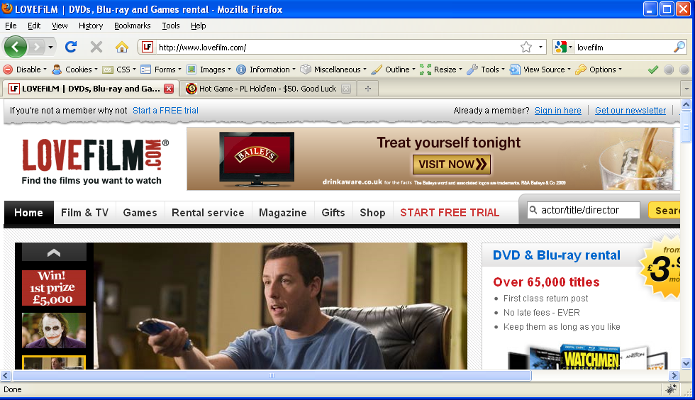 lovefilm screencap1 Web Developer SEO  7  